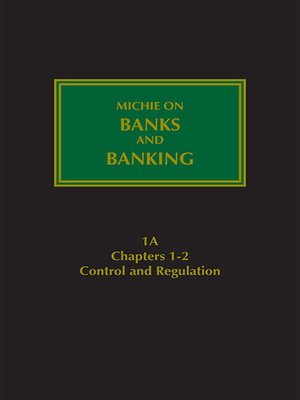 cover image of Michie on Banks and Banking